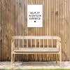 Geluk zit in een klein rompertje - Quotes - Spreuken Tuinposter op houten frame 2 cm dik klein -sfeer4
