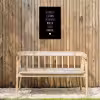 Herinner je gisteren droom over morgen geniet vandaag - Spreuken - Quotes Tuinposter op houten frame 2 cm dik klein -sfeer4