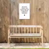De horizon waaraan we verdwijnen - Quotes - Spreuken - Bløf Tuinposter op houten frame 2 cm dik klein -sfeer4