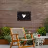 Design - Liefde - Hartje Tuinposter op houten frame 2 cm dik klein -sfeer3