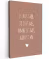 Je kust me je sust me - Maaike Ouboter - Quotes - Spreuken Tuinposter op houten frame 2 cm dik klein -3d
