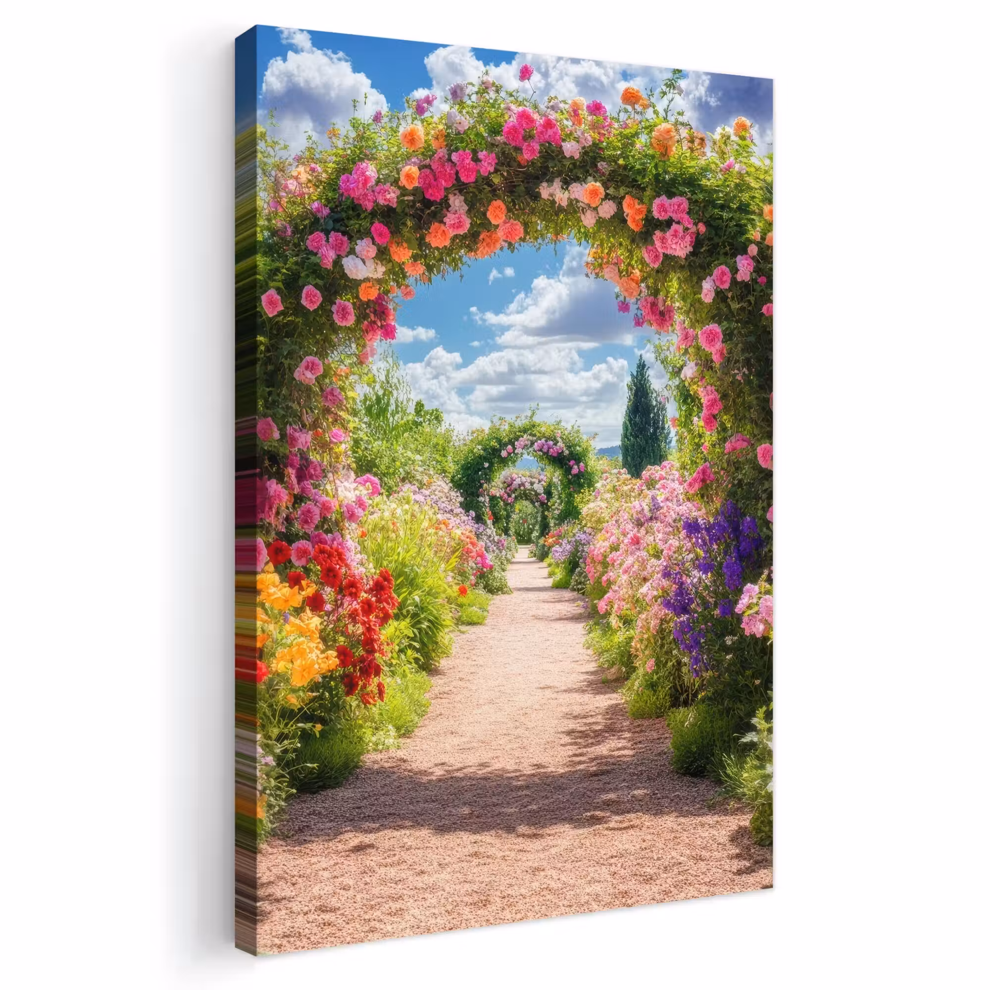 Outdoor Leinwand - Durchsichtig - Blumen - Farbenfroh - Natur