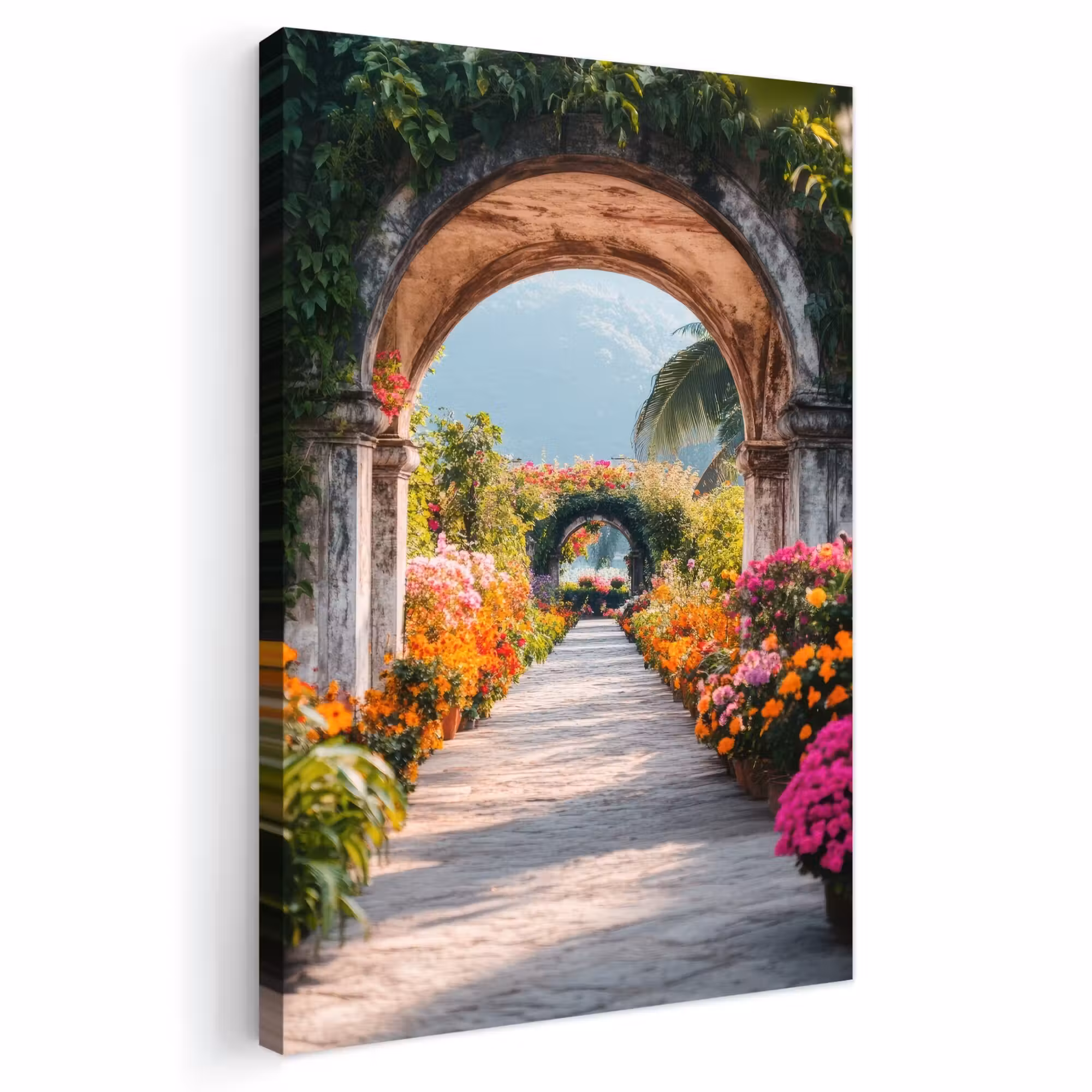 Outdoor Leinwand - Durchsichtig - Blumen - Tropisch - Farbenfroh