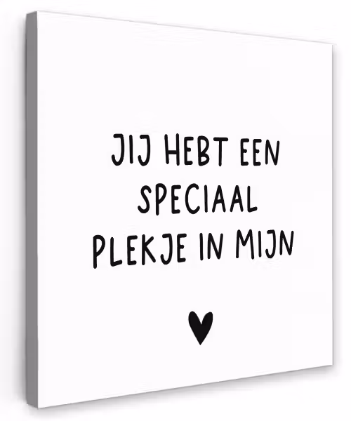 Een speciaal plekje in mijn hart - Spreuken - Quotes Tuinposter op houten frame 2 cm dik klein -3d