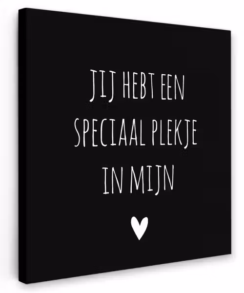 Een speciaal plekje in mijn hart - Quotes - Spreuken Tuinposter op houten frame 2 cm dik klein -3d