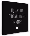 Een speciaal plekje in mijn hart - Quotes - Spreuken Tuinposter op houten frame 2 cm dik klein -3d