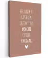 Herinner je gisteren droom over morgen geniet vandaag - Quotes - Spreuken Tuinposter op houten frame 2 cm dik klein -3d