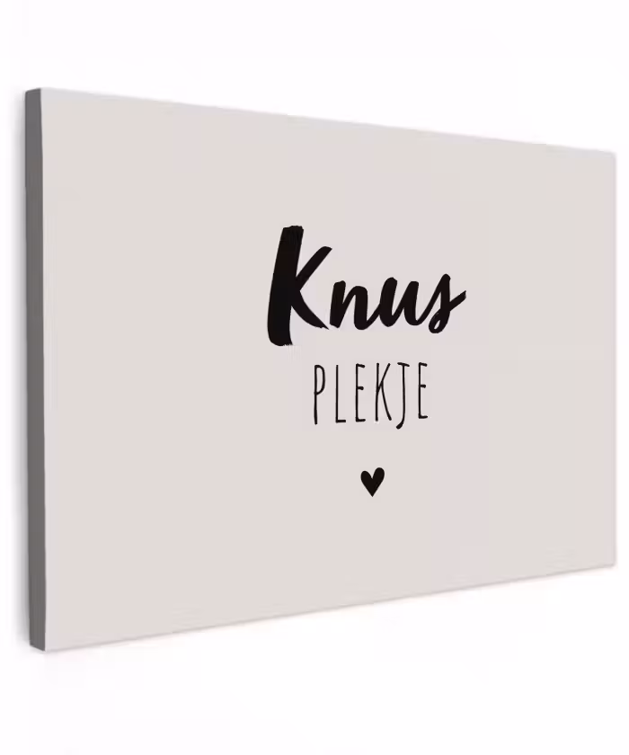 Knus plekje - Quotes - Tekst - Thuis Tuinposter op houten frame 2 cm dik klein -3d