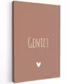 Geniet - Spreuken - Quotes Tuinposter op houten frame 2 cm dik klein -3d