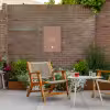 Geniet - Spreuken - Quotes Tuinposter op houten frame 2 cm dik klein -sfeer3