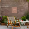 Geniet - Spreuken -Quotes Tuinposter op houten frame 2 cm dik klein -sfeer3