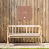 Geniet - Spreuken -Quotes Tuinposter op houten frame 2 cm dik klein -sfeer4