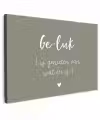 Geluk is genieten van wat er is - Quotes - Geluk definitie - Tekst - Woordenboek Tuinposter op houten frame 2 cm dik klein -3d