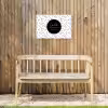 Geluk definitie - Tekst - Geluk is genieten van wat er is - Woordenboek - Quotes Tuinposter op houten frame 2 cm dik klein -sfeer4