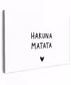Hakuna matata - Spreuken - Quotes Tuinposter op houten frame 2 cm dik klein -3d
