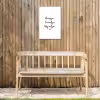 huisjetuintjewijntje-wit Tuinposter op houten frame 2 cm dik klein -sfeer4