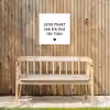 Liefde maakt van een huis een thuis - Spreuken - Quotes Tuinposter op houten frame 2 cm dik klein -sfeer4