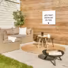 Liefde maakt van een huis een thuis - Spreuken - Quotes Tuinposter op houten frame 2 cm dik klein -sfeer2