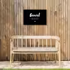 Geniet meer niet - Quotes - Genieten - Tekst Tuinposter op houten frame 2 cm dik klein -sfeer4