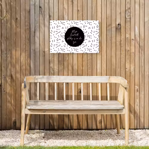 Mijn favoriete plekje is in de zon - Tekst - Zon - Zomer - Quotes Tuinposter op houten frame 2 cm dik klein -sfeer4