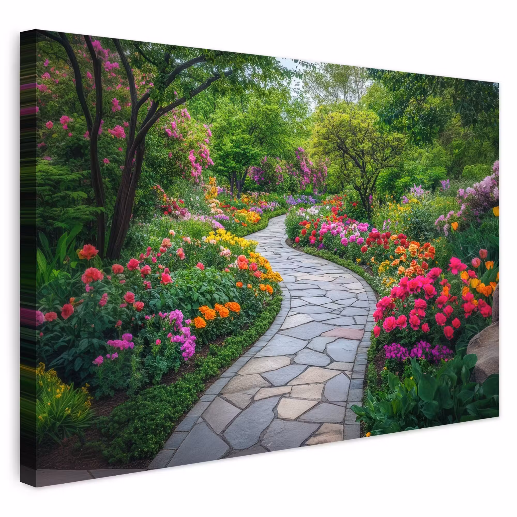 Outdoor Leinwand - Park - Blumen - Garten