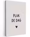 plukdedag-beige Tuinposter op houten frame 2 cm dik klein -3d