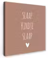 Slaap kindje slaap - Quotes - Spreuken Tuinposter op houten frame 2 cm dik klein -3d