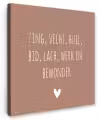 Zing vecht huil bid lach werk en bewonder - Quotes - Spreuken - Ramses Shaffy Tuinposter op houten frame 2 cm dik klein -3d
