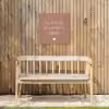 Zing vecht huil bid lach werk en bewonder - Quotes - Spreuken - Ramses Shaffy Tuinposter op houten frame 2 cm dik klein -sfeer4