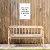 Zing vecht huil bid lach werk en bewonder - Quotes - Spreuken - Ramses Shaffy Tuinposter op houten frame 2 cm dik klein -sfeer4
