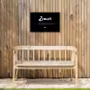 Zomer, zon, wijn & kletsen - Tekst - Zomer - Wijn - Quotes Tuinposter op houten frame 2 cm dik klein -sfeer4