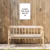 Spreuken - Jij bent mijn liever dan lief - Quotes Tuinposter op houten frame 2 cm dik klein -sfeer4