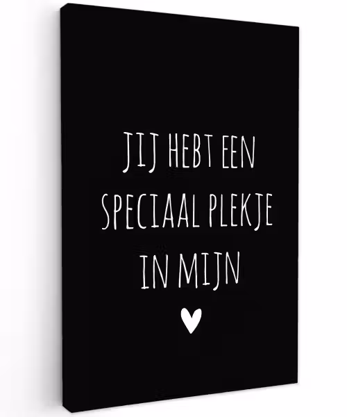 Spreuken - Een speciaal plekje in mijn hart - Quotes Tuinposter op houten frame 2 cm dik klein -3d