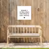 Spreuken - Herinner je gisteren droom over morgen en geniet vandaag - Quotes Tuinposter op houten frame 2 cm dik klein -sfeer4