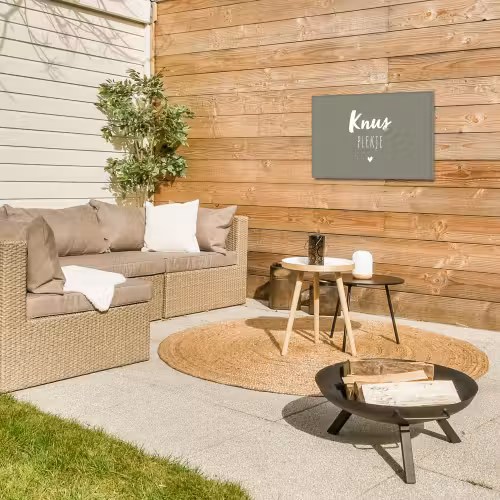 Spreuken - Knus plekje - Tekst - Zomer Tuinposter op houten frame 2 cm dik klein -sfeer2