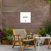 Spreuken - Geniet - Quotes Tuinposter op houten frame 2 cm dik klein -sfeer3