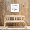 Spreuken - Geluk is het enige wat zich verdubbelt - Quotes Tuinposter op houten frame 2 cm dik klein -sfeer4