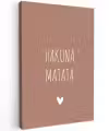 Spreuken - Hakuna matata - Quotes Tuinposter op houten frame 2 cm dik klein -3d