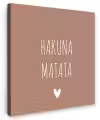 Spreuken - Hakuna matata - Quotes Tuinposter op houten frame 2 cm dik klein -3d
