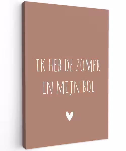 Spreuken - Ik heb de zomer in mijn bol - Quotes - André Hazes Tuinposter op houten frame 2 cm dik klein -3d