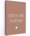 Spreuken - Ik heb de zomer in mijn bol - Quotes - André Hazes Tuinposter op houten frame 2 cm dik klein -3d