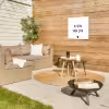 Spreuken - Ik hou van jou - Quotes Tuinposter op houten frame 2 cm dik klein -sfeer2