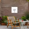 Spreuken - Kleine baas - Quotes Tuinposter op houten frame 2 cm dik klein -sfeer3