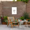Spreuken - Kleine baas - Quotes Tuinposter op houten frame 2 cm dik klein -sfeer3
