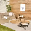 Spreuken - Kleine baas - Quotes Tuinposter op houten frame 2 cm dik klein -sfeer2