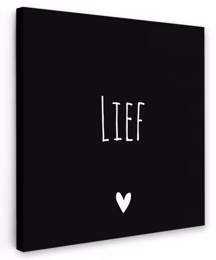 Spreuken - Lief - Quotes Tuinposter op houten frame 2 cm dik klein -3d