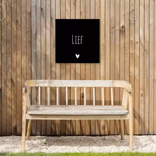 Spreuken - Lief - Quotes Tuinposter op houten frame 2 cm dik klein -sfeer4