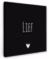 Spreuken - Lief - Quotes Tuinposter op houten frame 2 cm dik klein -3d