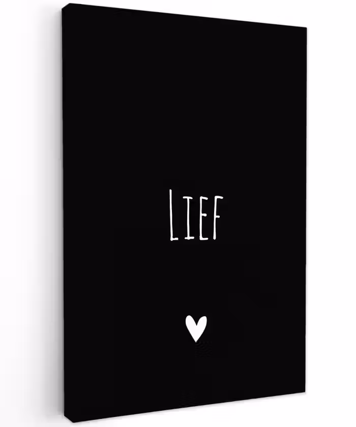 Spreuken - Lief - Quotes Tuinposter op houten frame 2 cm dik klein -3d