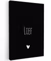Spreuken - Lief - Quotes Tuinposter op houten frame 2 cm dik klein -3d